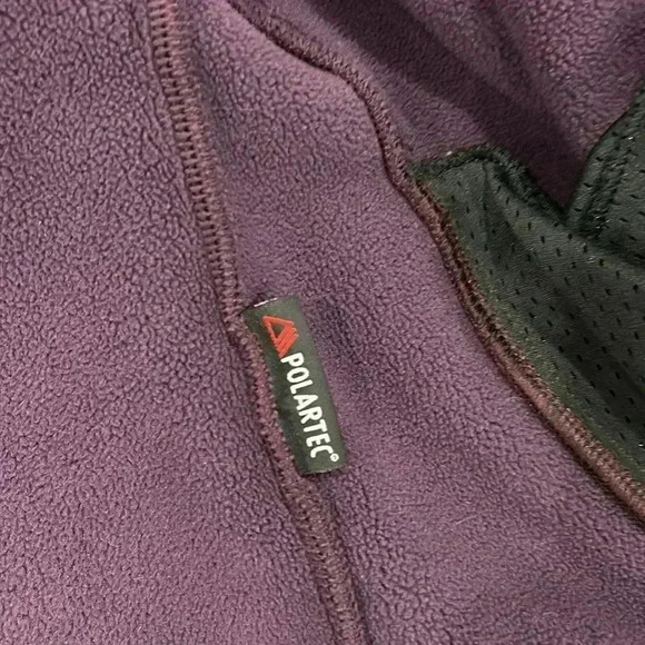 L.L. Bean Women's Full Zip Fleece Jacket Purple/Plum size Medium-Reg Polartec - Picture 14 of 14